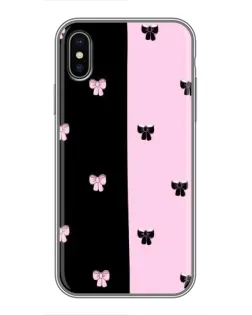 Чохол для iPhone X з картинкою «Контрастні банти»