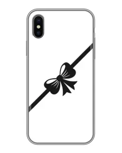 Чохол для iPhone X з картинкою «Діагональний бант»