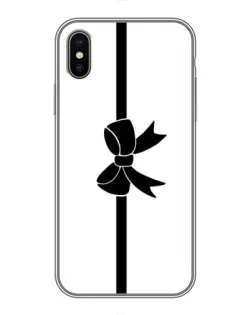 Чохол для iPhone X з картинкою «Вертикальний бант»