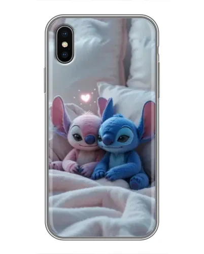 Чехол для iPhone X с картинкой «Плюшевые Стич Ангел» Чехол для iPhone X с картинкой «Плюшевые Стич Ангел»