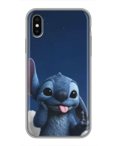 Чехол для iPhone X с картинкой «Стич в облаках» Чехол для iPhone X с картинкой «Стич в облаках»