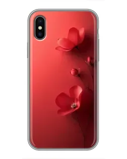 Чохол для iPhone X з картинкою «Макові суцвіття»
