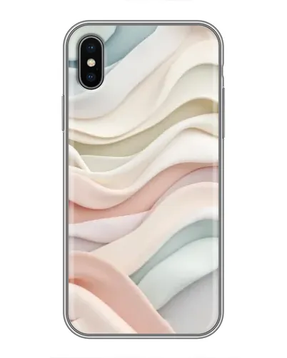 Чохол для iPhone X з картинкою «Пастельні ніжні хвилі»
