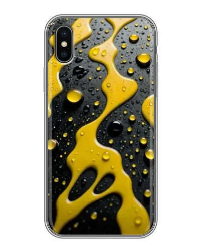 Чохол для iPhone X з картинкою «Рідке жовте золото»