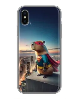 Чохол для iPhone X з картинкою «Капі-мен супергерой»
