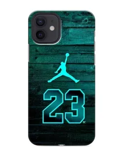 Чехол для iPhone 12 mini с картинкой «Jordan Cyan 23»