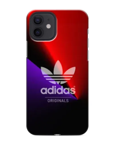 Чехол для iPhone 12 mini с картинкой «Adidas Red Neon»