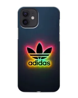 Чехол для iPhone 12 mini с картинкой «Неоновый Adidas»