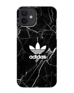 Чехол для iPhone 12 mini с картинкой «Белый мрамор Adidas»