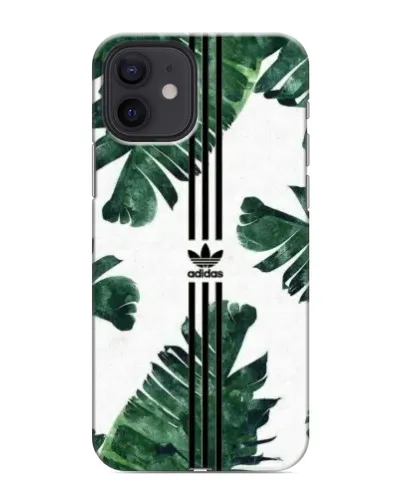 Чехол для iPhone 12 mini с картинкой «Пальмовые листья адидас»