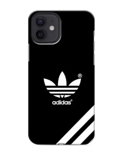 Чехол для iPhone 12 mini с картинкой «Adidas с диагональными полосами»