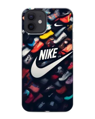 Чехол для iPhone 12 mini с картинкой «Коллекция кроссовок Nike»