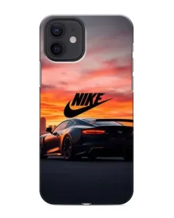 Чехол для iPhone 12 mini с картинкой «Nike и суперкар»