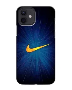 Чехол для iPhone 12 mini с картинкой «Синий пульс Nike»