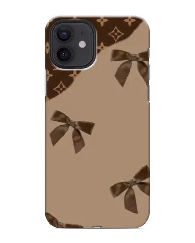 Чехол для iPhone 12 mini с картинкой «LV — кофейный атлас»