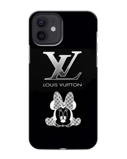 Чехол для iPhone 12 mini с картинкой «LV и Минни Маус»