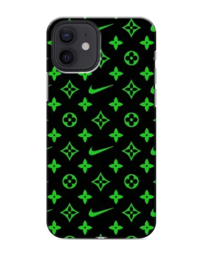 Чехол для iPhone 12 mini с картинкой «Неоновый принт LV»
