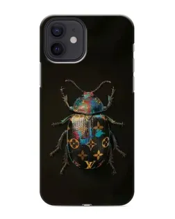 Чехол для iPhone 12 mini с картинкой «LV — мраморный принт»