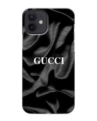 Чехол для iPhone 12 mini с картинкой «Gucci — шелковые волны»