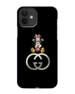 Чехол для iPhone 12 mini с картинкой «Минни Маус на лого»