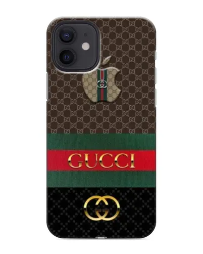 Чехол для iPhone 12 mini с картинкой «Gucci — брендированный десерт»