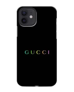 Чехол для iPhone 12 mini с картинкой «Gucci — неоновый минимализм»