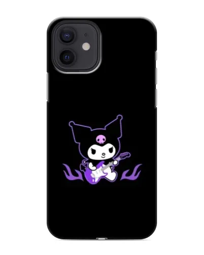 Чехол для iPhone 12 mini с картинкой «Электрическая Kuromi»