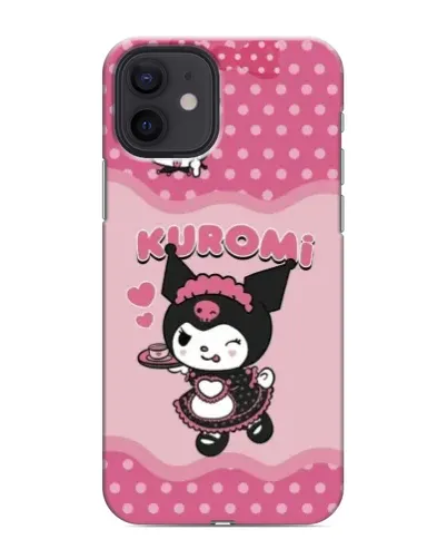 Чехол для iPhone 12 mini с картинкой «Kuromi в очках»
