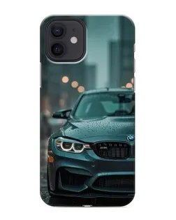 Чохол для iPhone 12 mini з картинкою «BMW у вогнях міста»