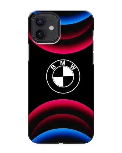Чохол для iPhone 12 mini з картинкою «Логотип BMW та неонові дуги» Чохол для iPhone 12 mini з картинкою «Логотип BMW та неонові дуги»