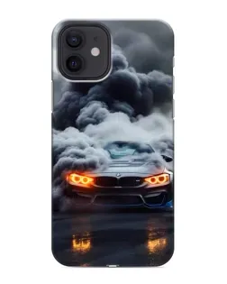 Чохол для iPhone 12 mini з картинкою «BMW у диму»