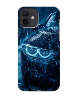 Чехол для iPhone 12 mini с картинкой «BMW под дождем»