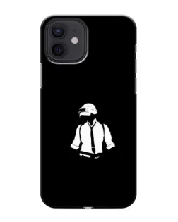 Чохол для iPhone 12 mini з картинкою «PUBG — білий шолом»