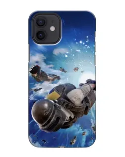 Чохол для iPhone 12 mini з картинкою «Десант PUBG — стрибок»