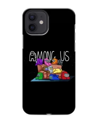 Чохол для iPhone 12 mini з картинкою «Логотип Among Us»