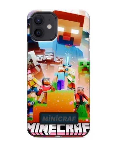 Чехол для iPhone 12 mini с картинкой «Minecraft герои игры» Чехол для iPhone 12 mini с картинкой «Minecraft герои игры»