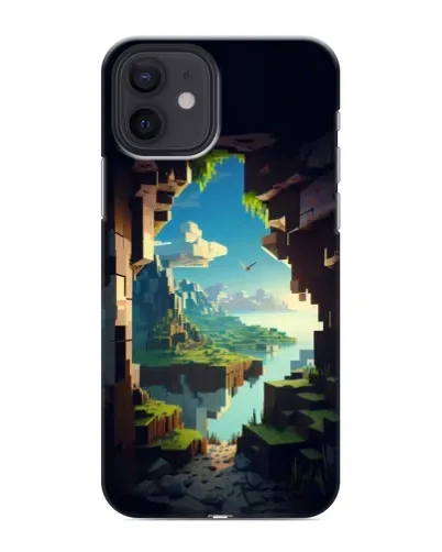 Чехол для iPhone 12 mini с картинкой «Вид из пещеры» Чехол для iPhone 12 mini с картинкой «Вид из пещеры»