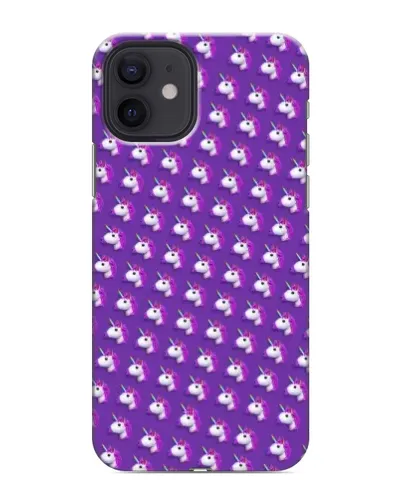 Чохол для iPhone 12 mini з картинкою «Єдинороги на фіолетовому» Чохол для iPhone 12 mini з картинкою «Єдинороги на фіолетовому»