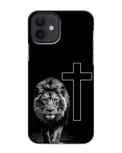 Чохол для iPhone 12 mini з картинкою «Лев та Хрест»