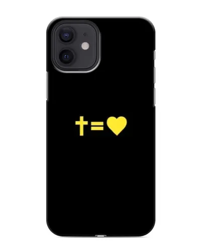 Чохол для iPhone 12 mini з картинкою «Серце та Хрест»