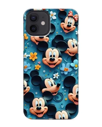 Чохол для iPhone 12 mini з картинкою «Паттерн Міккі та Мінні» Чохол для iPhone 12 mini з картинкою «Паттерн Міккі та Мінні»