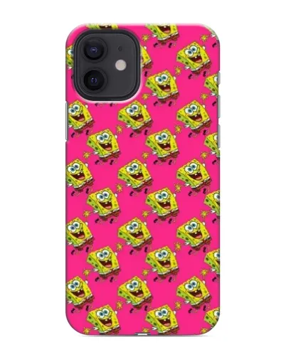 Чохол для iPhone 12 mini з картинкою «Рожевий паттерн»