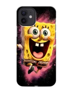 Чохол для iPhone 12 mini з картинкою «Вибуховий Спанч Боб»