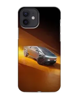 Чохол для iPhone 12 mini з картинкою «Cybertruck у пустелі»