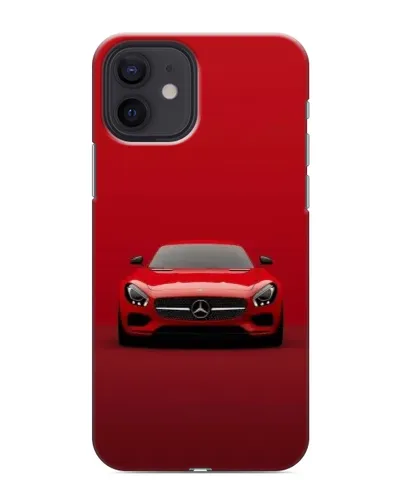 Чехол для iPhone 12 mini с картинкой «Красный Mercedes AMG»