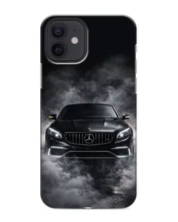 Чохол для iPhone 12 mini з картинкою «Mercedes у диму»