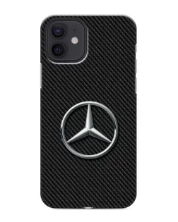 Чохол для iPhone 12 mini з картинкою «Карбоновий Mercedes стиль»