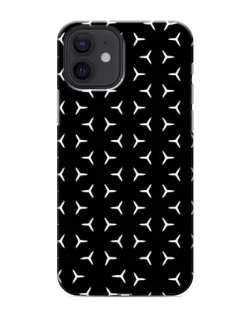 Чехол для iPhone 12 mini с картинкой «Mercedes паттерн звезд»