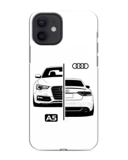 Чохол для iPhone 12 mini з картинкою «Audi — контрастний дизайн»