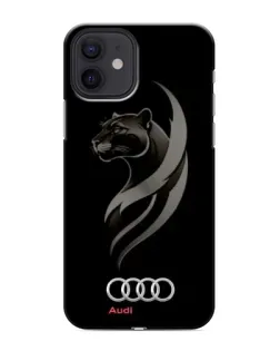 Чохол для iPhone 12 mini з картинкою «Графіка — пантера та Audi»